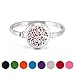 Essential Oil Diffuser Bracelet - 30mm Stainless Steel Aromatherapy Locket Bangle Bracelets Diffuser Jewelry for Women Girls, Free 8 Color Felt Pad, Tree of Life