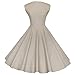 Maggie Tang 50s 60s Vintage Retro Swing Rockabilly Picnic Party Dress Khaki L
