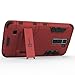 LG Treasure Case, CoverON [Shadow Armor Series] Hard Slim Hybrid Kickstand Phone Cover Case for LG Treasure - Red & Black