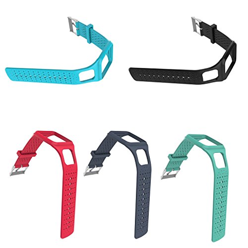 Teepao Replacement Band For TomTom, Silicone Soft Band Strap Bracelet Watch Band For TomTom Multi-Sport GPS HRM Cardio Activity Tracker TomTom Multi-Sport Cardio Watch And More - Thumbnail 4