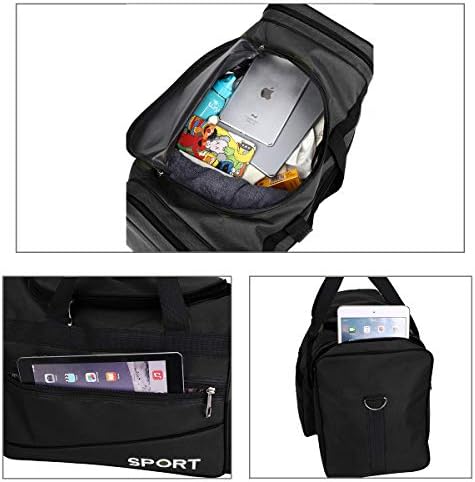 Tanlys Duffle Bag 10 Years Durable Gym Bag Travel Duffel Bag for men women (Black) 3 Tanlys Duffle Bag 10 Years Durable Gym Bag Travel Duffel Bag for men women (Black)