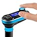 SOONHUA Car Bluetooth FM Transmitter, Wireless in-Car Radio Bluetooth Adapter 5in1 Car Kit Music Player Hand-Free Calling with Remote AUX Cable Dual USB Support SD/TF Card for iPhone Samsung (Blue)