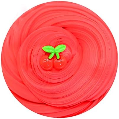 Red Cherry Butter Cloud Slime, Putty Soft Strechy Non-Sticky Candy Yellow Pineapple Charm Butter Slime Supplies Stress Relief DIY Toy for Girls And Boys 7oz - Image 5