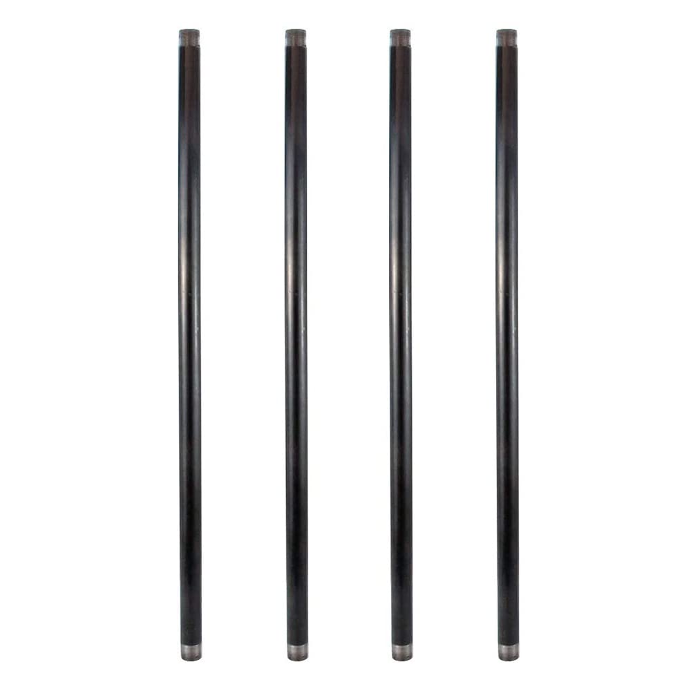 Photo 1 of GeilSpace 3/4" × 60" Heavy Duty Pre-Cut Grey Metal Pipe, Industrial Steel Fits Standard 3/4 Inch Threaded Pipes and Fittings - Vintage DIY Industrial Shelving (3/4" × 60", Grey)
