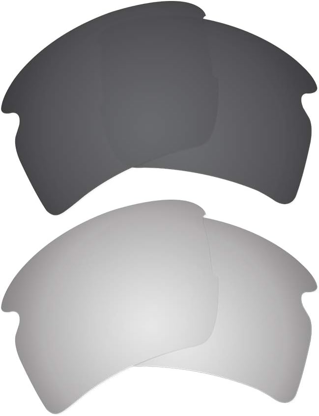 DynamixDynamix Polarized Replacement Lenses for Oakley Flak 2.0 XL | Easy To Install | Fit Perfectly | Solid Black + Titanium