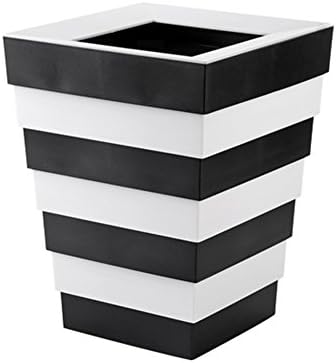 VisionEon Waste Bins Folding Trashcan Plastic High Capacity Adjustable With Pressure Ring Suitable for Living Room, Kitchen, Bathroom, Toilet, WC, Office, Outdoor Tourism (Black)