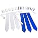 WYZworks 12 Player Adjustable Flag Football Set, 3 Flags per Belt, Hook and Loop Fastener, Nylon Belt w/Double D-Ring Closure, 18 Blue and 18 White Flags for Adults and Youth, 36 Flags total