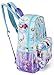 Disney Girls' Frozen All Over Print Backpack, Blue One Size