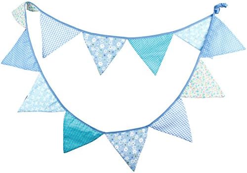 Lindada 3.2m Flag cotton fabric 12 Flags Garland Decoration Wedding Anniversary Party