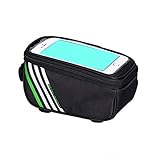 hAohAnwuyg Bicycle Phone Bag,Touch Screen Mountain Bike Cycling Bicycle Phone Bag Front Tube Storage Pouch – Red