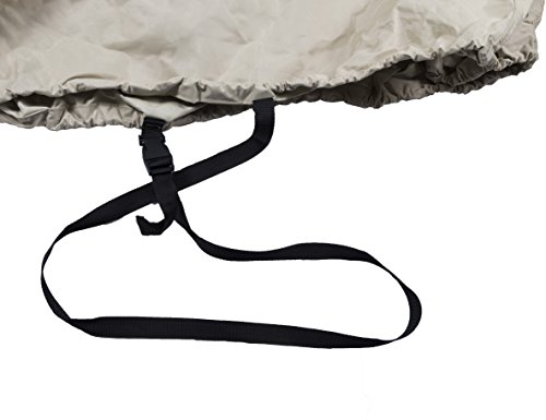 Lawn Mower Tractor Cover with Elastic Hems to Fit a Deck up to 54" Beige Color Product Size 72" L x 44" W x 46" H (Beige) - Thumbnail 2