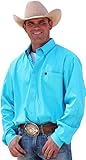 Cinch Men's Western Shirt Long Sleeve Plain Weave Solid