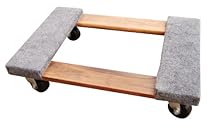 Vestil HDOC-1624-9 Hardwood Dolly with Carpet End, 900 lbs Capacity, 24