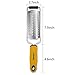 FRIENDLY Stainless Steel Zester/Grater with 2 Sizes of Grating Options for Cheese Lemon Citrus Carrot Ginger etc