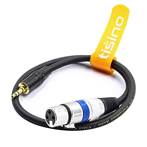 DISINO XLR to 3.5mm (1/8 inch) Stereo Microphone Cable for Camcorders