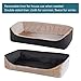 Petsfit Dog Booster Seat For 2 Small Dogs or Medium Dog up to 45 lb, Large Dog Car Seat With 2 Big Pockets for Cars, Trucks and SUVs (Large, Dark Brown)
