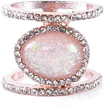 hengxingwf Unique Desgin Artificial Pearl Ring Vintage Engagement Ring Ideas Jewelry Gift