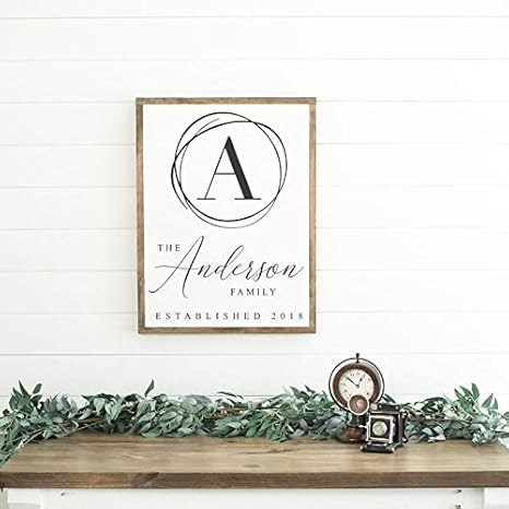Download Monogram Circle Wood Established Sign Home Established Circle Sign Entrance Sign Round Wedding Welcome Sign Wedding Guest Book Sign Home Living Wall Hangings Delage Com Br