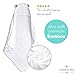 Hooded Baby Towel by Humble Bee Baby | Extra Soft, Hypoallergenic and Highly Absorbent Natural Bamboo Baby Towel (White) | Large 30 x 30 | Sized for Infants and Toddlers | Gray Bear Ears