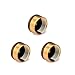 aokur Pack of 3 Solid Brass Refill 1 LB Propane Bottle Cap Gas Tank Cylinder Sealed Cap