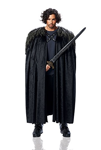 Costume culture men s big medieval cape adult deluxe, b…