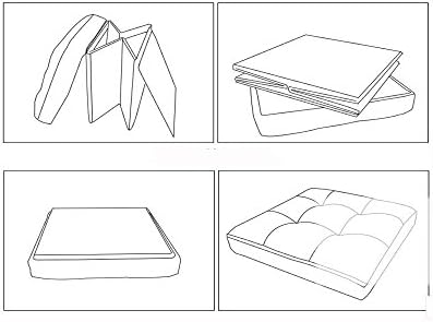 PUFEI The PU folding and receiving the seat of the stool is 383838