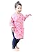 Plie Waterproof Kids Art Smocks 37 Colors (Age 1-10, S-XXL size), Pink Animal (04-M)