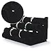 TWING 3 -TIER Scrunchie Holder Stand Black Velvet Bracelet Holder -Watch Necklace Jewelry Display Stand and Organizer Rack
