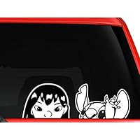 spdecals Cartoon Characters Peeking or Waving Car Truck Window Vinyl Decal Sticker Each Character 5" inches Tall (Lilo and Stitch)