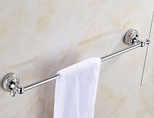 GBHNJ Towel Rail Single Rods Bathroom Bright Chrome Color 40Cm