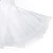 TiaoBug Kids Girl Sequins Beads Ballet Dance Tutu Dress Leotard Performance Swan Ballerina Costume with Gloves Hair Clip Set White 10-12