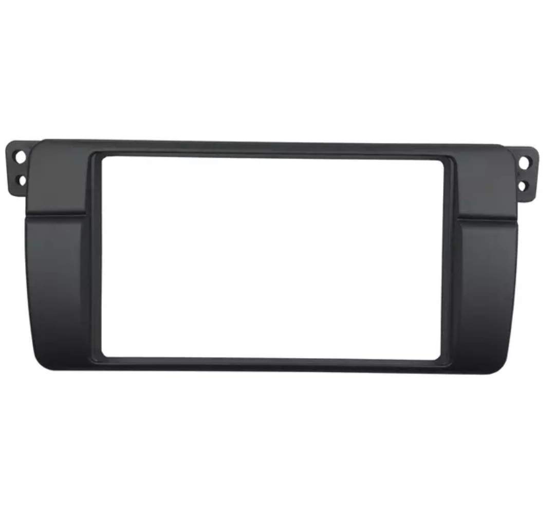2 DIN radio faceplate for BMW E46 2DIN bezel frame double