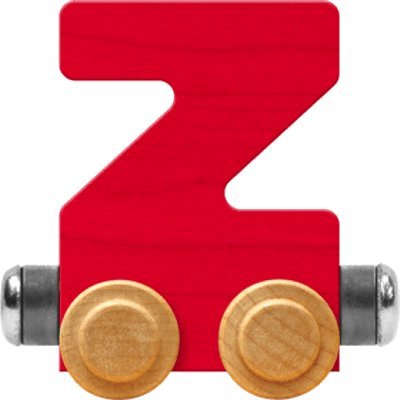 NameTrain Bright Letter Car Z - Made in USA (Red)
