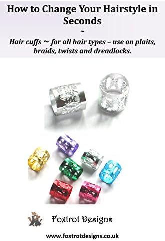 How to Change Your Hairstyle in Seconds: Hair cuffs ~ for all hair types – use on plaits, braids, twists and dreadlocks.