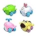 Jolajola Toddler Toy Cars Girls Kids - Push Go Toys Friction Powered Cars Toy Vehicles, Toddler Animal Toys Best Gift Boys Girls -Set of 4 Cute Cartoon Animal Toy Cars