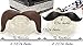 B.B. Mustache Pacifier 2-Pack with Pacifier Clip by Bodacious Bambino | The Horseshoe & Handlebar - Cute & Funny Pacifiers for Babies | BPA-Free