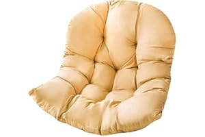 Samtiny Thickened Hammock Swing Chair Cushion, Hanging Basket Seat Cushion Pillow, Soft Hanging Egg Chair Back Cushions Pads, for Indoor and Outdoor Garden Offices - Thickened Version