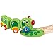 Hape Kids Wooden Railway Lazy Caterpillar Train Set