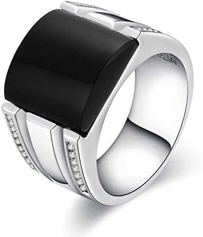 Mini World Good Craft 12.5mm width Engagement Ring Wedding Ring for Men size 7 8 9 10 11 12 13 (10.5)