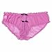 FEESHOW Men's Sheer Mesh Bikini Briefs Sissy Pouch Panties Crossdress Underwear Hot Pink X-Large (waistline 31.5-52.0