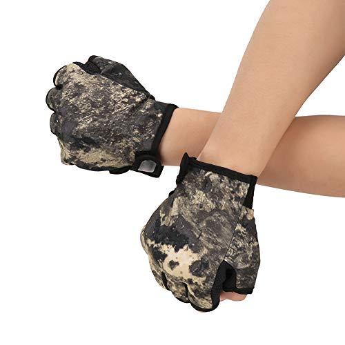 VGEBY Angelhandschuhe , 1 Paar rutschfeste Angelhandschuhe 3 geschnittene Finger Sporthandschuhe Outdoor-Angelausrüstung… – Bild 6