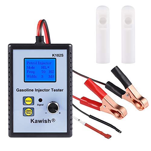 Professional Injector Tester K102S Fuel Injector Tester, Kawish Automotive Gasoline Injector Tester DC12V 1~50 Hz Diagnostic Tool
