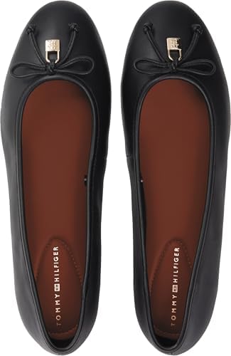 Donna Ballerine Smooth Ballet in Pelle, Nero (Black), 37