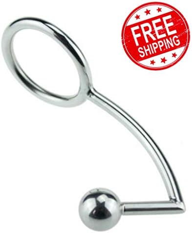 Steel Shaft Ring +Hole Hook Ball Peg Stamina Pleasure Enhancer Original49