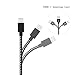 iPhone Cable 3Pack 10FT, GUIGUI Extra Long Nylon Braided Charging Cord Lightning Cable to USB Charger for iPhone 7, 7 Plus, 6S, 6, SE, 5S, 5, iPad, iPod Nano 7 - Black White