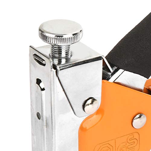 Asixx Manual Staple Gun, Hand Operated Nailer Nailing Tool for Decorating Furniture, Flooring, Wall, Windows and Doors, Advertising, Woodworking, etc.