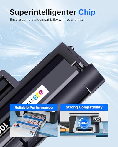 GPC Image 106A with Chip Compatible for HP 106A W1106A Toner for HP Laserjet MFP 137fnw 135a 107w 107a 137fwg 135wg 135r 135w 107r (Black, 1-Pack)