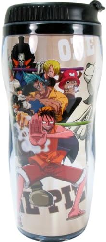 Tan One Piece Cast Travel Coffee Cup - One Piece Travel Thermos