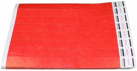 Lot of 500 Red Wristbands Event Admission