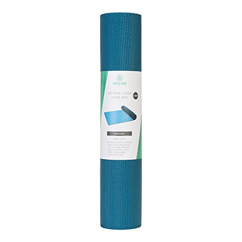 Incline Fit Yoga Mat Anti Slip Double Sided Yoga Mat & 6mm - Thick & Non Slip Exercise Mat for Yoga, Pilates, Stretching, Meditation, Floor & Fitness Exercises, Horizon, 4mm - Thumbnail 3